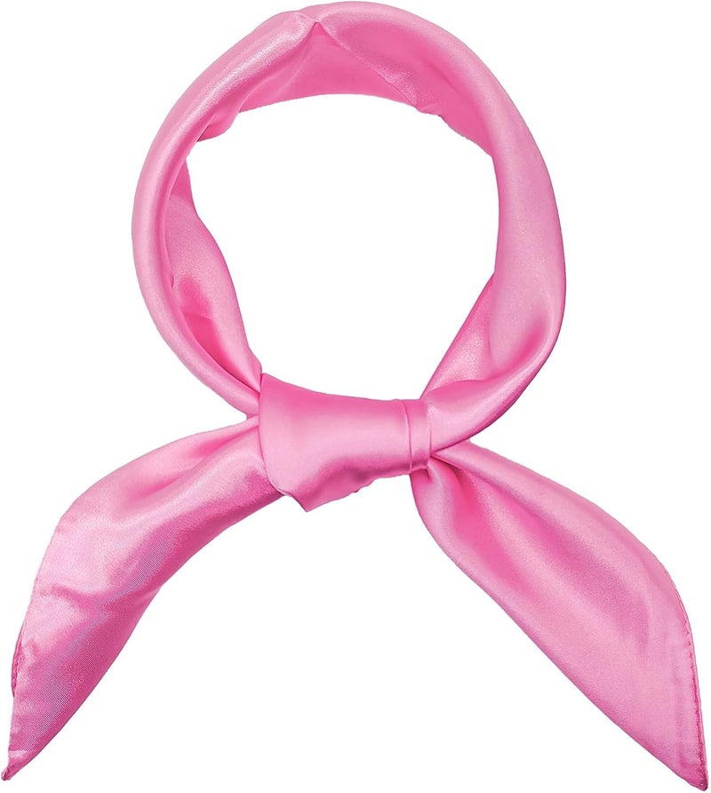ATAMET Head Scarf Square Neck Ribbon Neck Scarf Satin Scarf Handkerchief for Halloween Retro Women Costume Accessory - Image 2